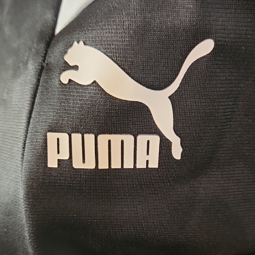 Puma Kids Black and White Bomber Jacket, Size XL, 16 - 20 - Picture 2 of 10